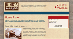 Desktop Screenshot of kingsplacebar.com
